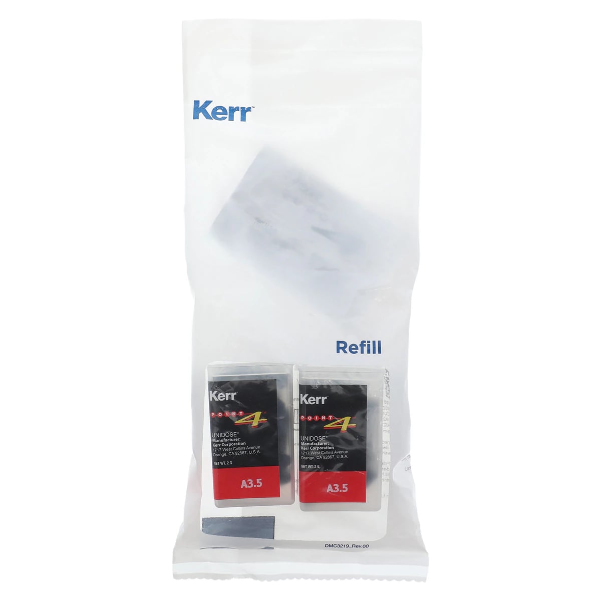 Kerr Point 4 Optimized Particle Composite Unidose Refill, A3.5 Body, Light-Cure, 0.2 g, 20/Pk, 29901