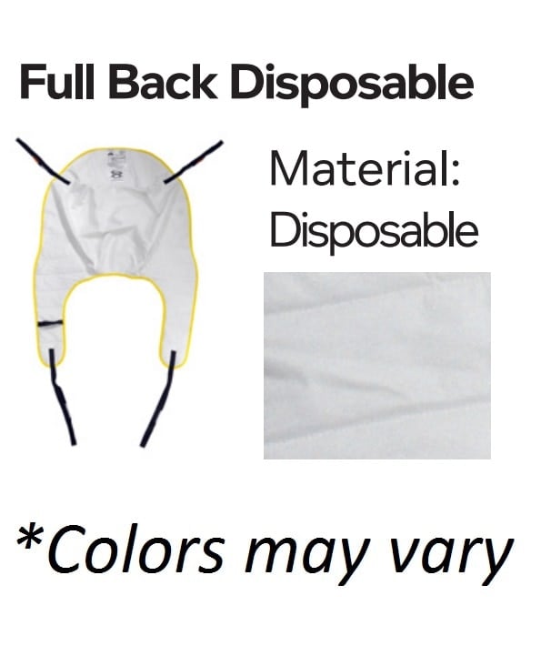 Joerns Hoyer Patient Transfer Sling, Full Back, Disposable, for HPL700/Presence/Stature Lifters