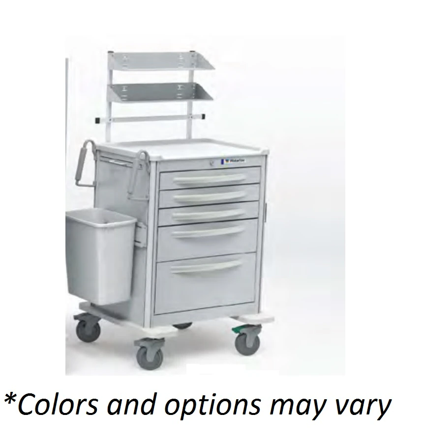 Waterloo Healthcare Medical Cart, Light Gray