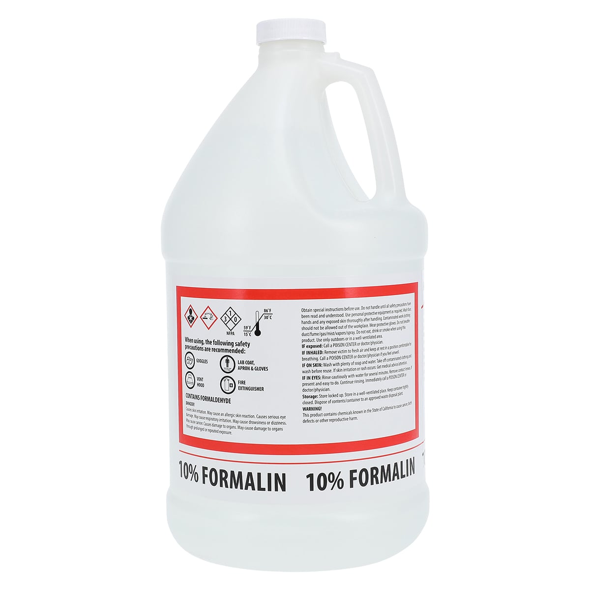 S/P Formalin Solution, Buffered 10%, 1 Gallon Bottle, 4/Case