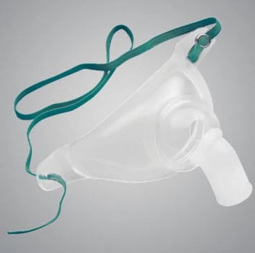 AirLife Tracheostomy Mask, Pediatric, Disposable, Latex-Free, 50/Case
