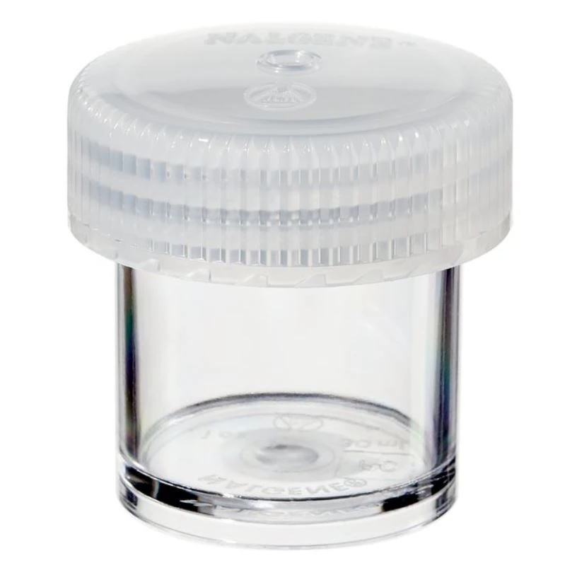 Nalgene Storage Jar, Polycarbonate, White/Clear, 1 oz, with Screw Lid