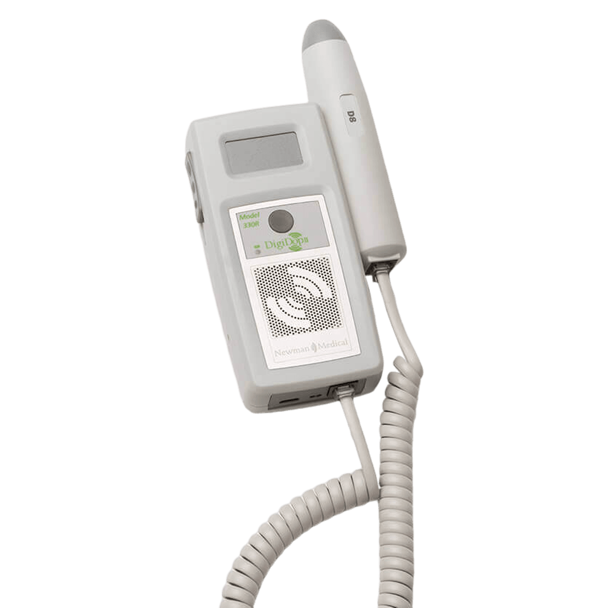 Newman Medical DigiDop II 330R Non-Display Digital Doppler with Recharger & 8 MHz Vascular Probe