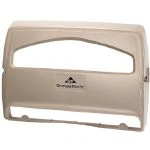 Safe-T-Gard Toilet Seat Cover Dispenser, Gray Plastic, for 1/2 Fold Covers, 10/Case, GP# 47046/47052