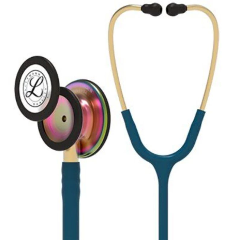 3M Littmann Classic III Stethoscope, Adult/Pediatric, Rainbow Caribbean, Single Lumen Tubing, 27"