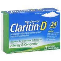 Claritin-D Allergy Tablets, 10/240mg, 15/Box