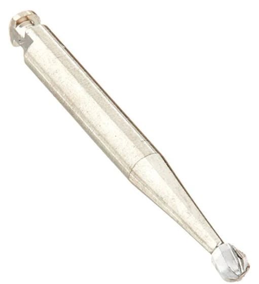 Kerr #4 BluWhite Carbide Bur, Regular Round, Latch, Pack of 10
