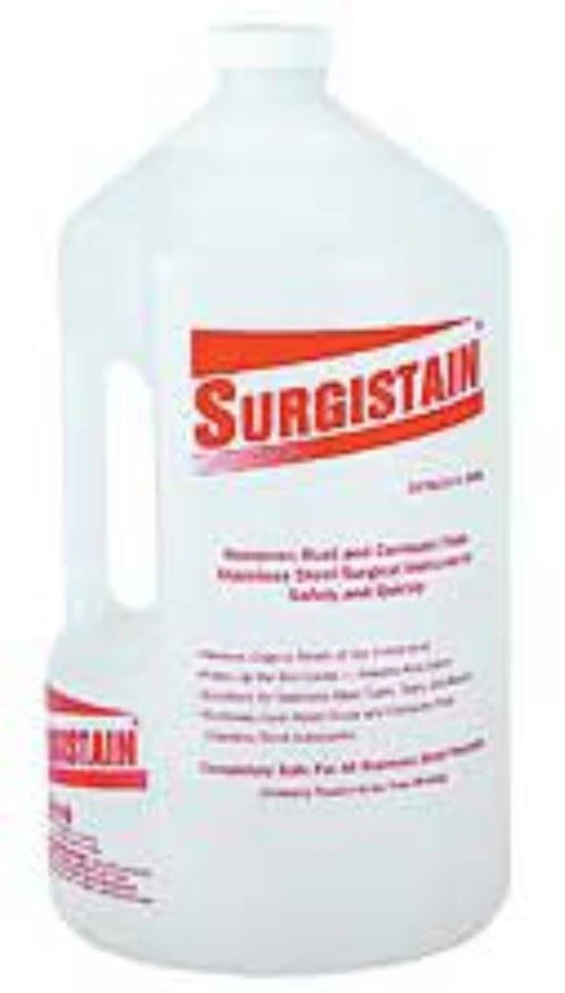Surgistain Instrument Cleaner, 1 Gallon (3.78 L) Bottle, 4/Case