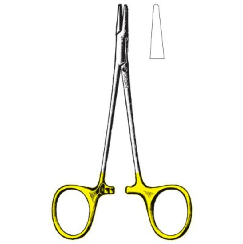 Sklar Webster Needle Holder, Smooth, 4-1/4" (10.8 cm), Stainless Steel with Tungsten Carbide Inserts