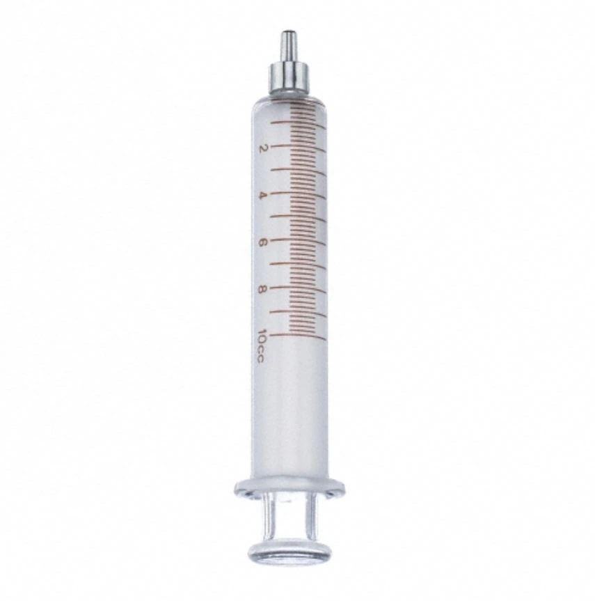 B. Braun Syringe LOR Glass LS, Luer Slip, 10cc, No Dead Space, Disposable, 10/Box