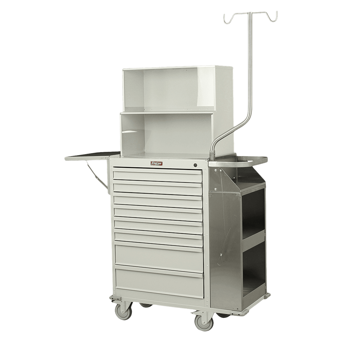Harloff Deluxe Cast Cart with Storage, 43x44" (8 Drawer)