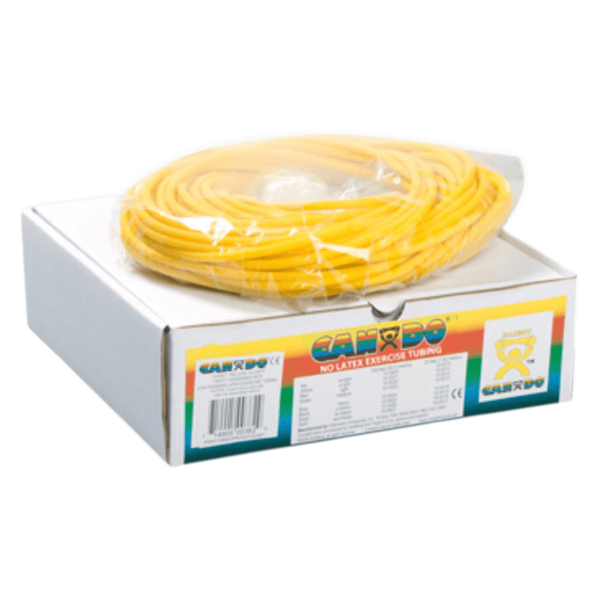 CanDo Exercise Tubing, Yellow X-Light, 100 ft Roll