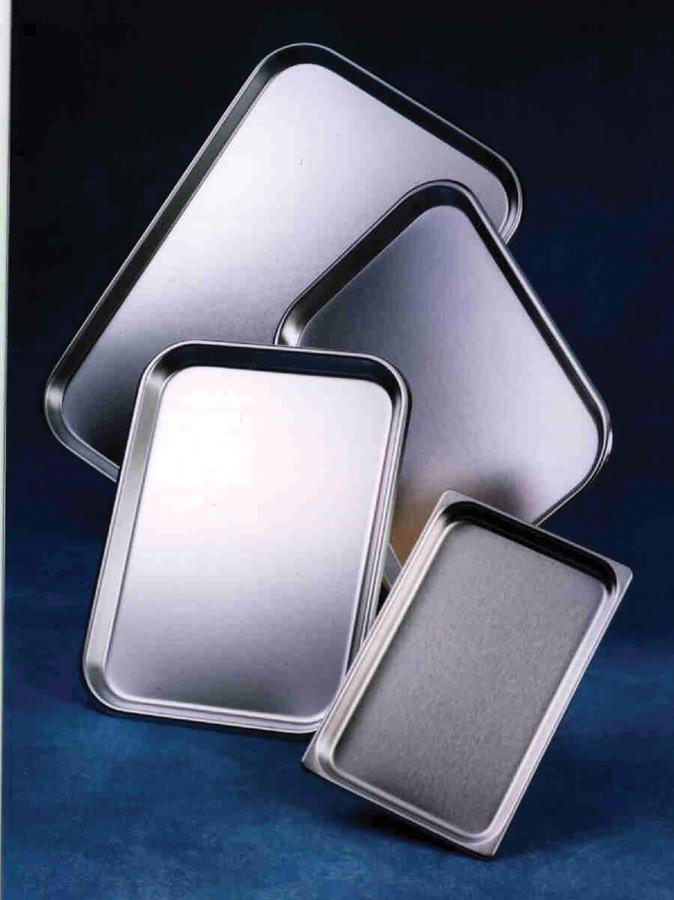 Medline Instrument Sterilization Tray, Stainless Steel, 10 x 6-1/2 x 3/4"
