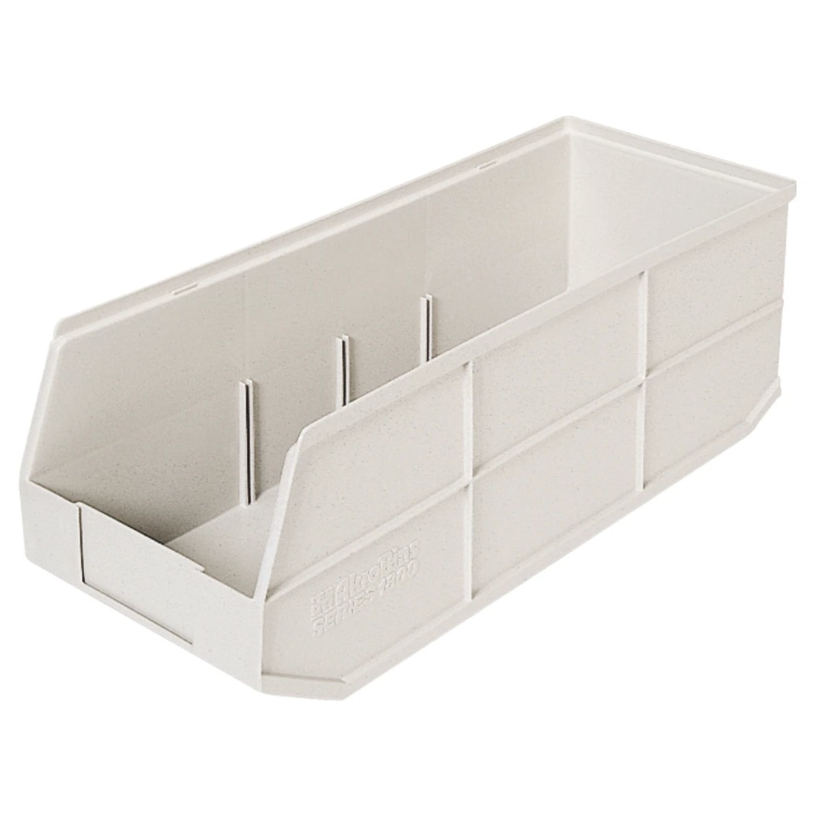 Akro-Mils Bin, 11 x 20.5 x 7 Inches, Beige, 6/Case