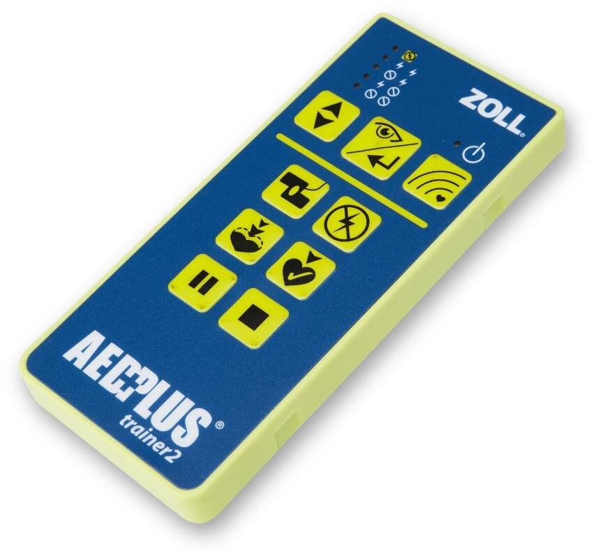 Zoll Medical AED Trainer 2 Wireless Remote Controller, with 2 AA Batteries, Blue/Green