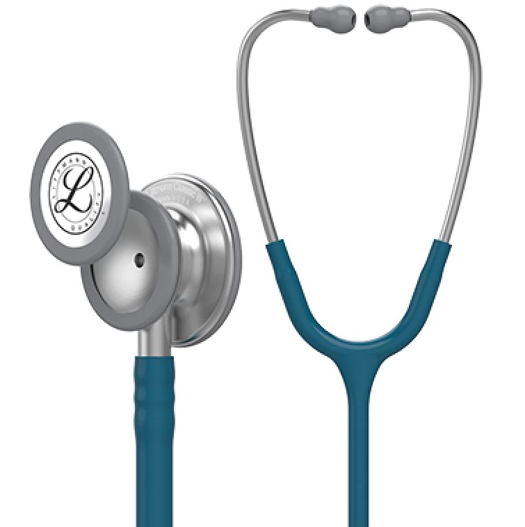 3M Littmann Classic III Stethoscope, Adult/Pediatric, Caribbean Blue, Single Lumen Tubing, 28 inches