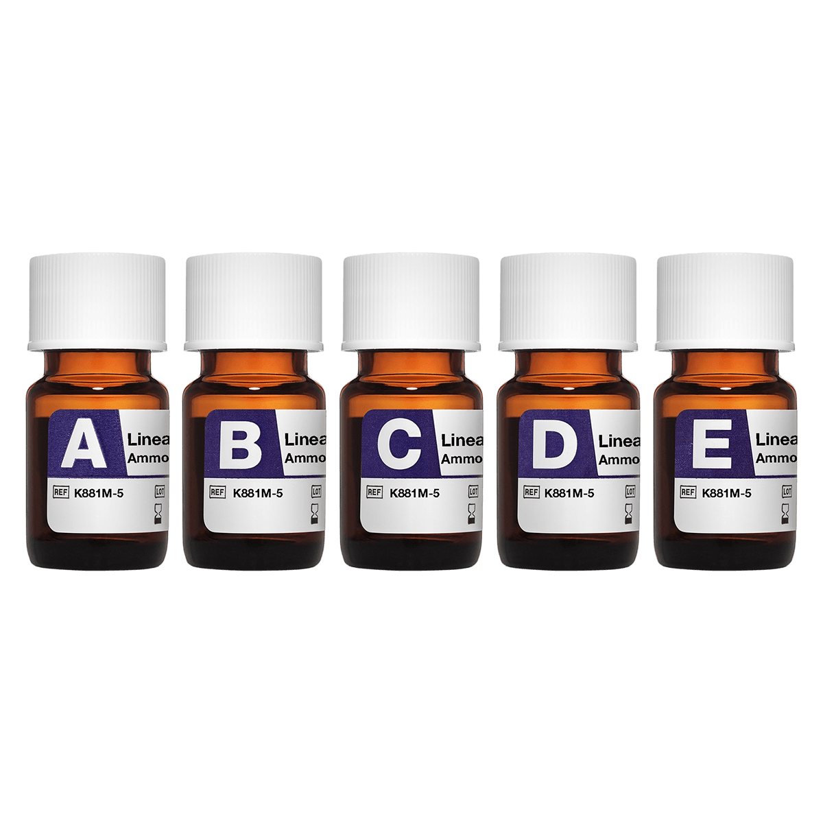 Linear LQ Ammonia/Ethanol, 5 Levels (A-E) Linearity Control Kit, 5x2mL, For Roche Systems, 01KT0J08KSSQ6SRK75FV8Z7W0J