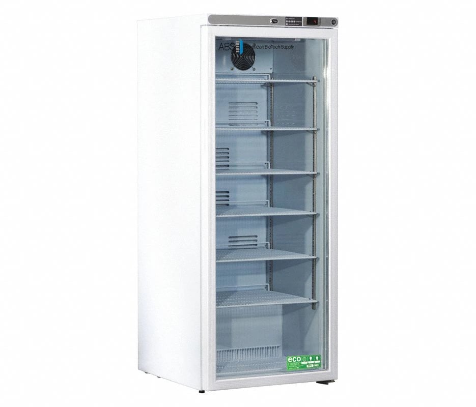 American Biotech Supply Premier Laboratory Refrigerator, 10.5 cu ft, Glass Door, Right Hinge, 1 to 10°C, Cycle Defrost