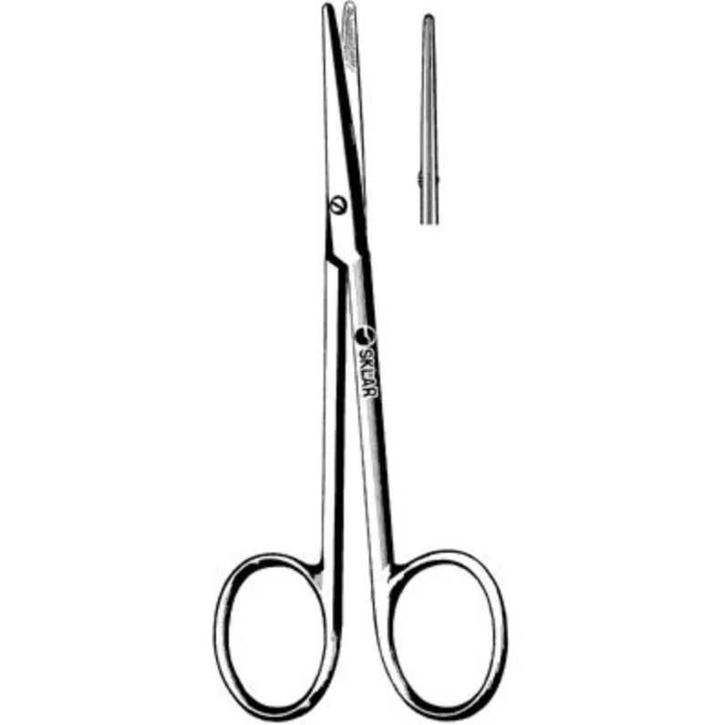 Sklar Instruments Strabismus Scissors, Straight, 4-1/2" (11.4 cm), Stainless Steel, Non-Sterile, Reusable