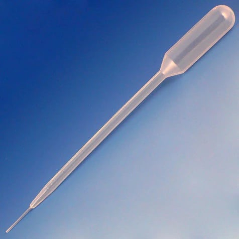 Globe Scientific Transfer Pipet, 5.8 mL, Non-Graduated, Fine Tip, 157 mm, Non-Sterile, Disposable, 500/Box
