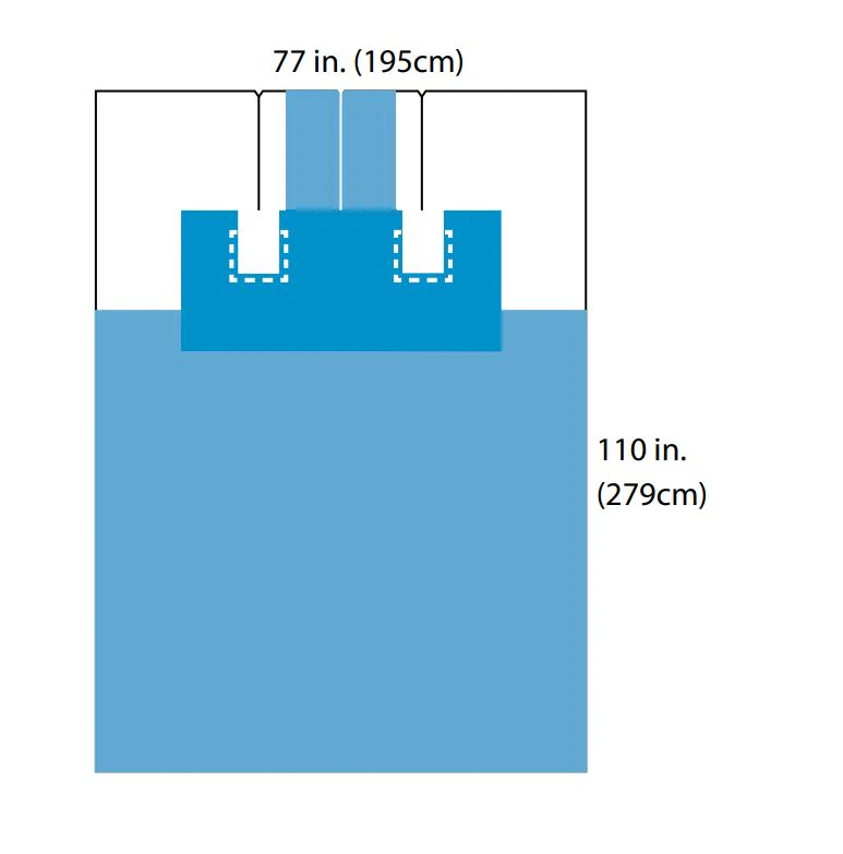 Cardinal PICC Line Insertion Drape, Sterile, Fenestrated, 52" x 27"