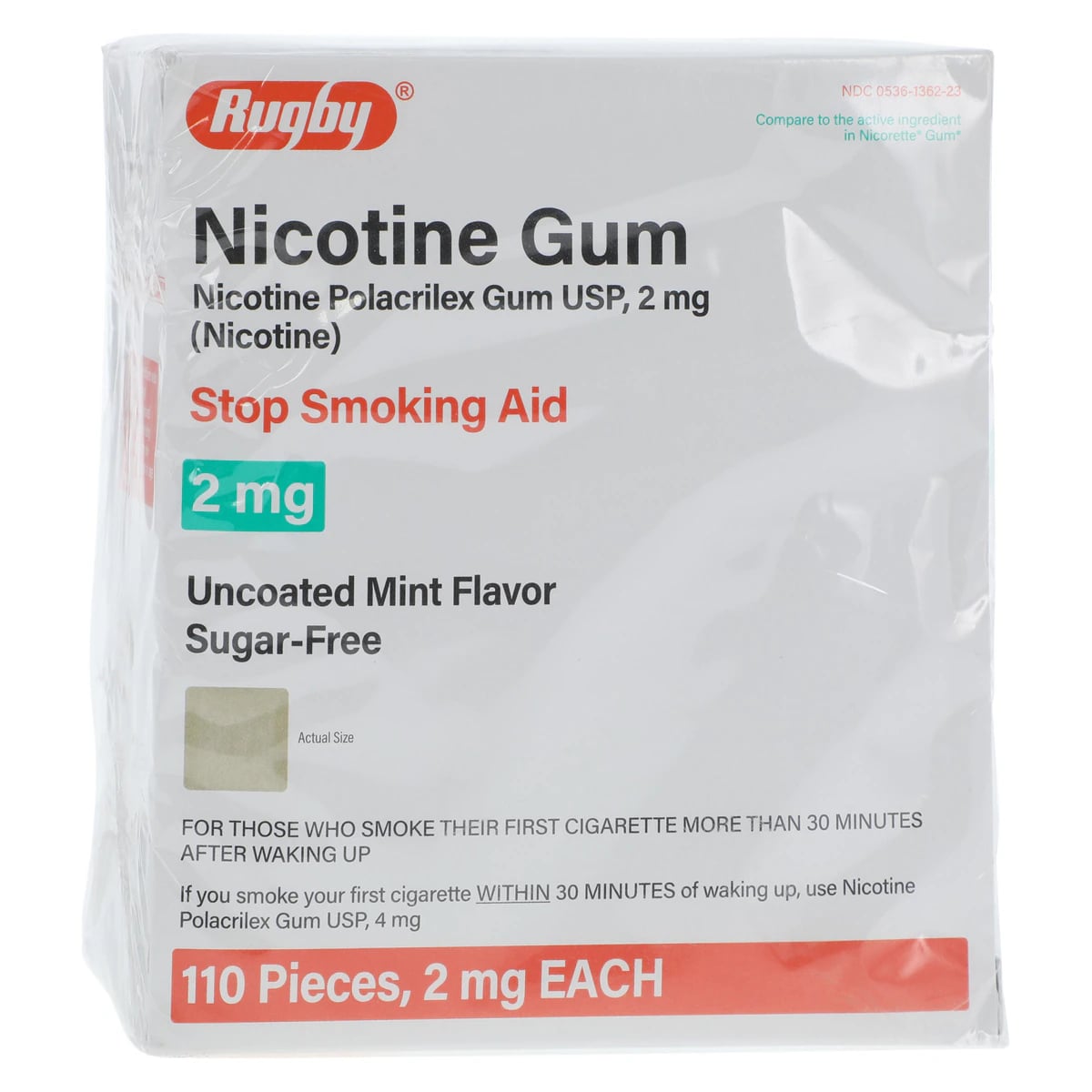 Nicotine Gum Starter Kit, 2mg, 110/Box