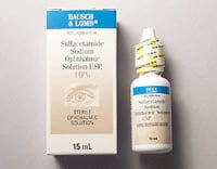 Sulfacetamide Ophthalmic Solution 10%, 15 mL Bottle, Bausch