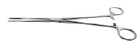 Bozeman Sponge Forceps, Straight, 10-1/2", Stainless Steel, Each