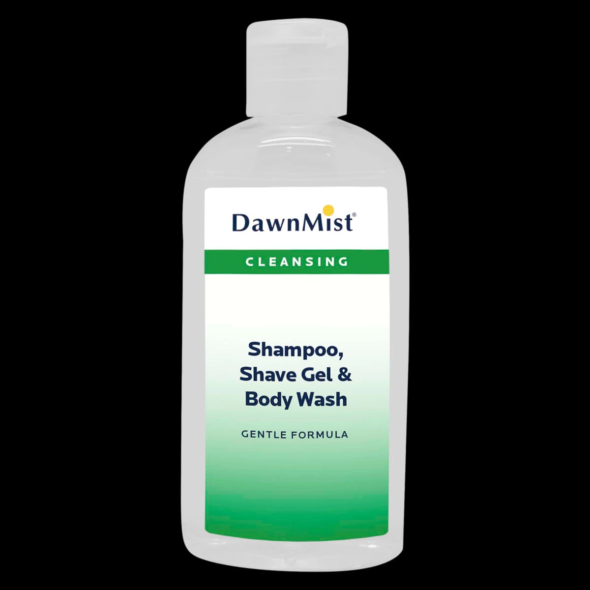 DawnMist Shave Gel/Body Wash Shampoo, Peppermint, 4 oz, 60/Case