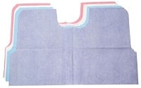 Tidi Products Exam Cape, Tissue/Poly/Tissue, Short Sleeves, Front/Back Opening, 30 in x 21 in, White, 100/Case