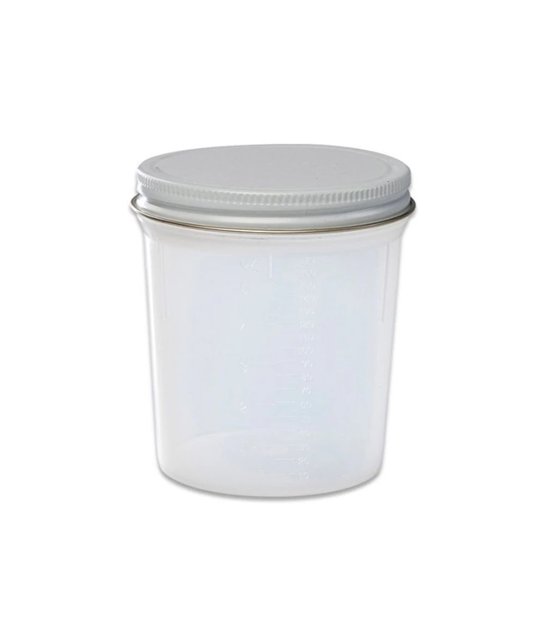 Cardinal Health Precision Specimen Container, 4 oz, Sterile, Graduated, Metal Lid with Clear Plastisol Lining, 400/Case