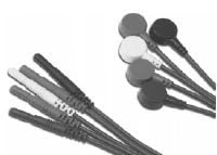 Conmed R Series Snap Leadwire, 3-Lead Set (Black/Red/White) for Safety Cable
