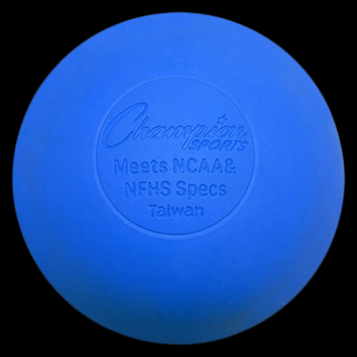 MF Athletic Co. Lacrosse Ball, Hard Rubber, 2.5" Diameter, Blue