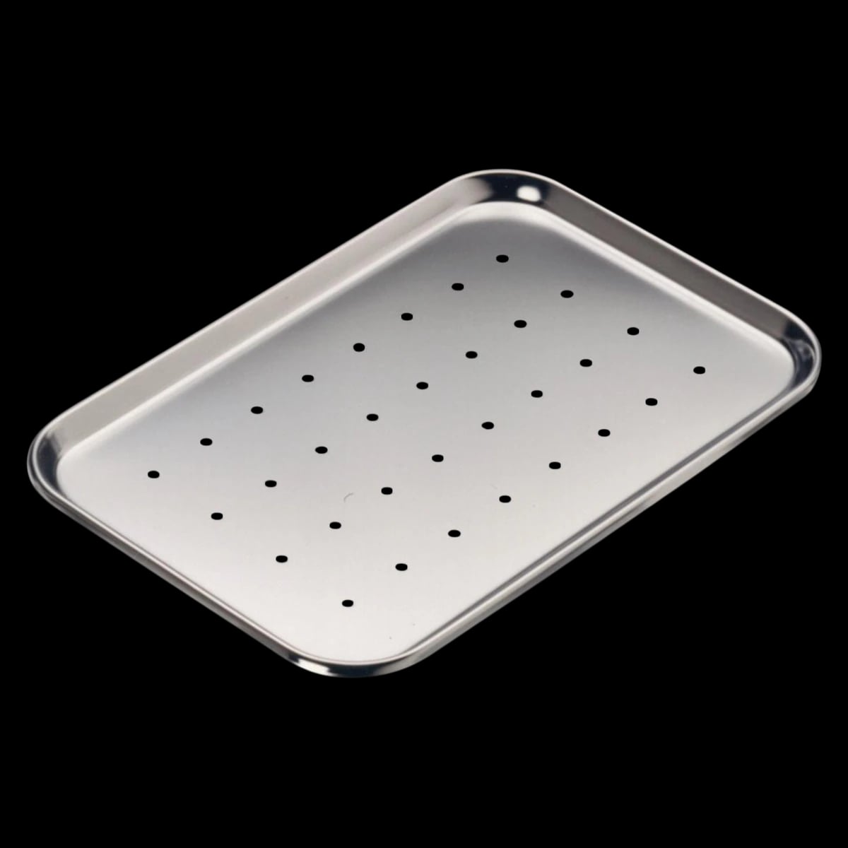 Medline Stainless Steel Instrument Tray, 10 x 6-1/2 x 3/4"