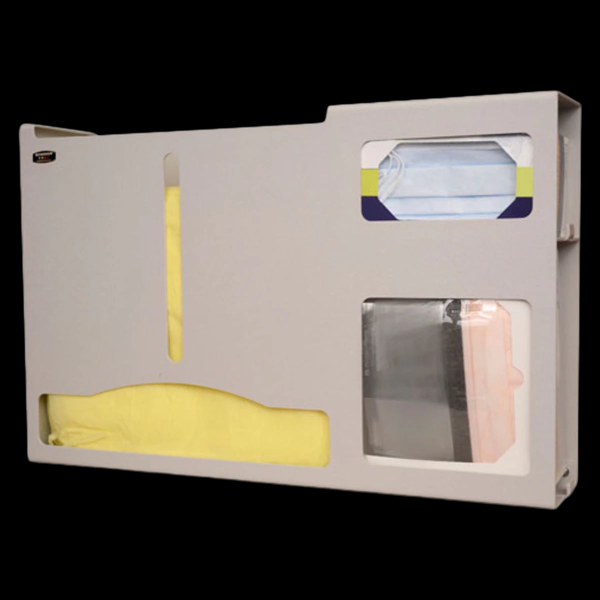 Marketlab Gloveless Compact Dispenser, Beige, ABS Plastic, Each