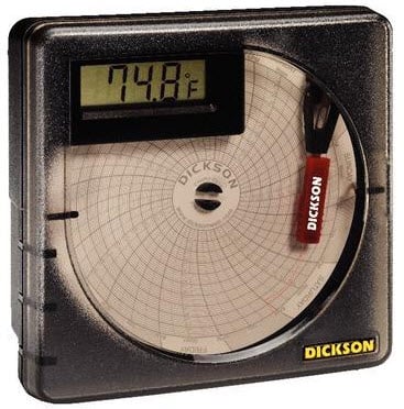Dickson Temperature Recorder, -30 to 50°C, 7-Day, 60/Package