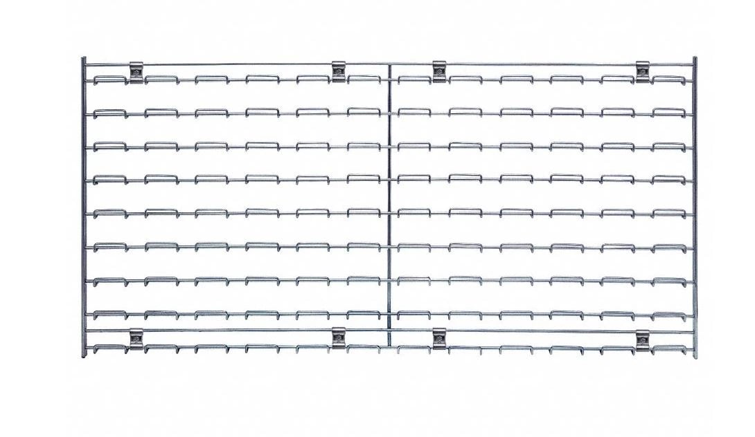 Quantum Inc Louvered Wire Panel for Hanging Bins, 36" x 18", Each