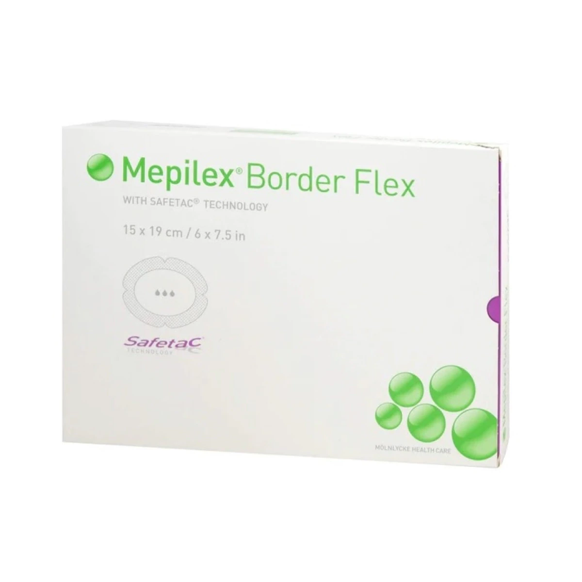 Mepilex Border Foam Post-Op Dressing, 15x19cm, Sterile, Latex-Free