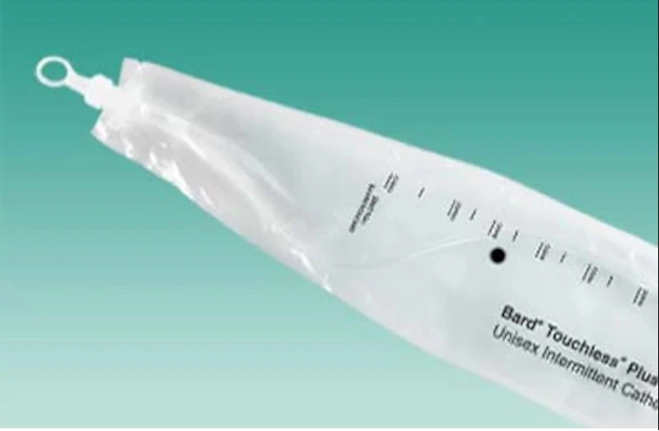 Bard Medical Touchless Plus Intermittent Catheter Kit, Coude Tip, 14 Fr