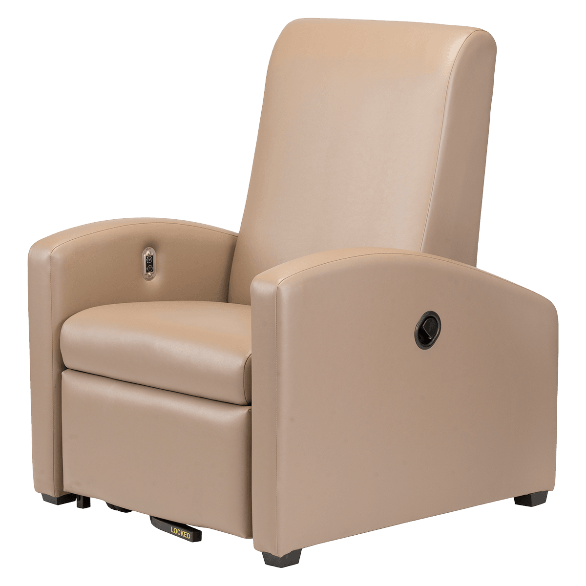 Winco Augustine Treatment Recliner, Steel Frame, 500 lb Capacity, Taupe