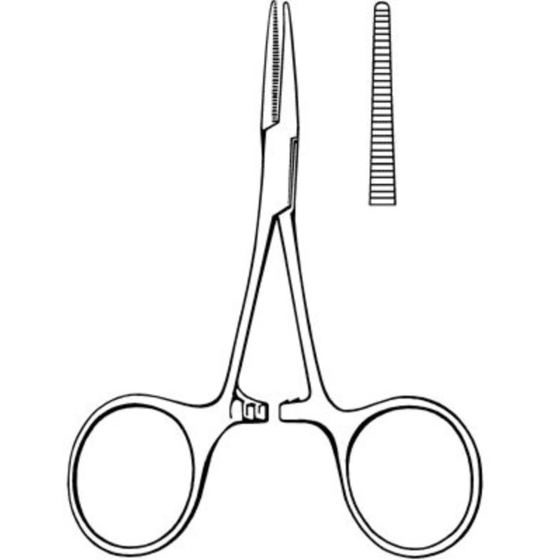 Sklar Merit Hartmann Mosquito Hemostatic Forceps, Straight, 3-1/2", Stainless Steel, Each