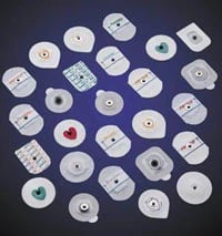 Conmed Huggables Pediatric/Neonatal ECG Electrode, 1.25" Tape, Wet Gel, Snap, 20x30/Case