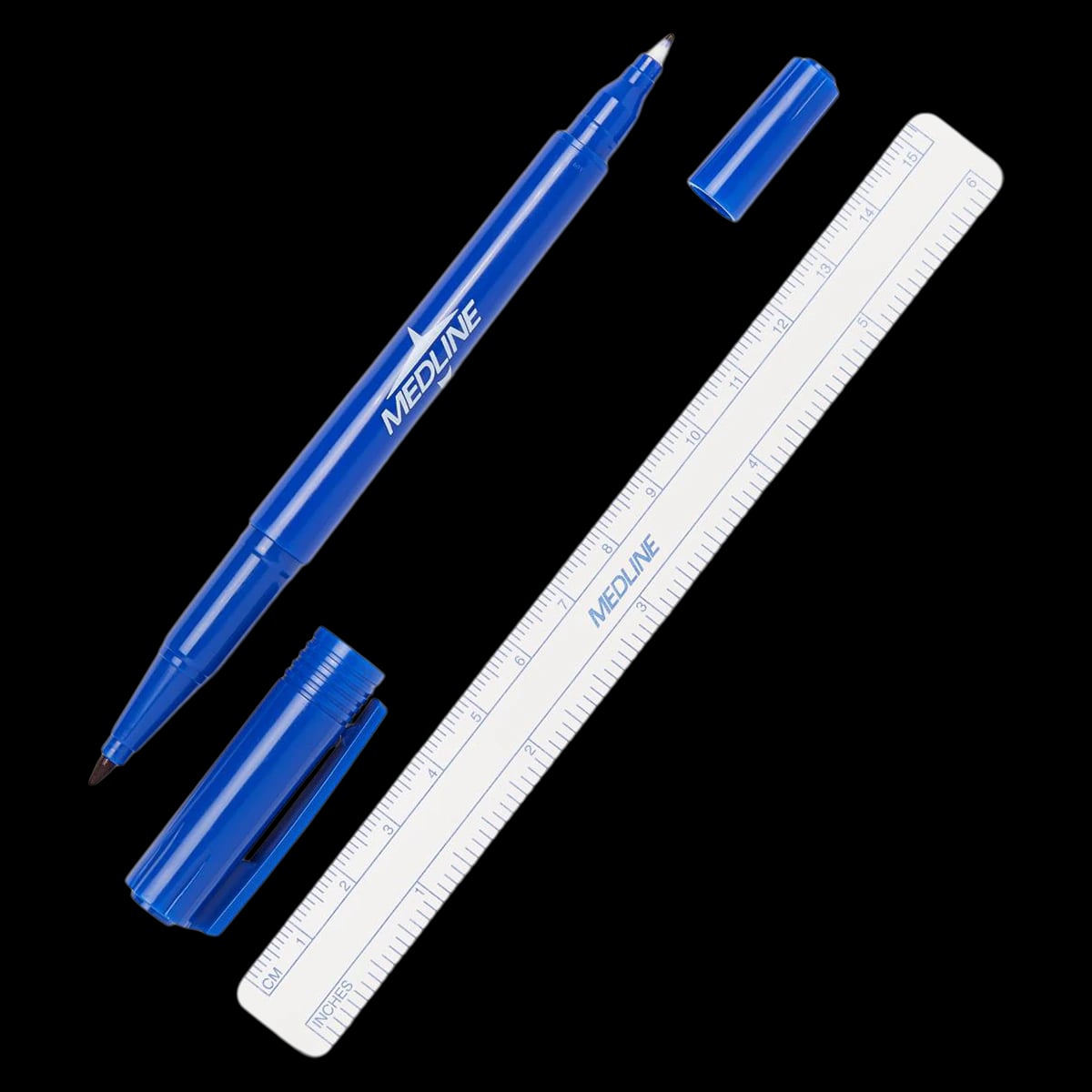 Medline Utility Skin Marker, Dual Tip, Blue, Sterile