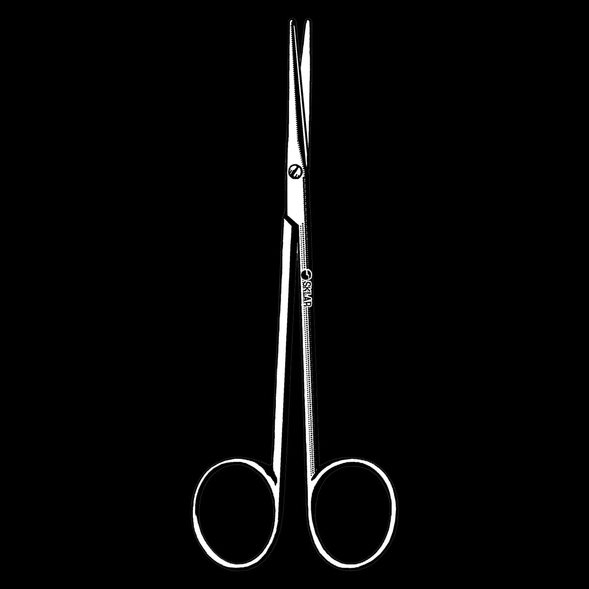 Sklar Lite Metzenbaum-Lahey Dissecting Scissors, Straight, 5-3/4" (14.6 cm), Stainless Steel, Non-Sterile, Reusable