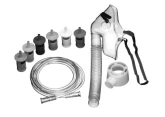 Allied Medical Variable Select Oxygen/Aerosol Mask, Pediatric, 50/Case