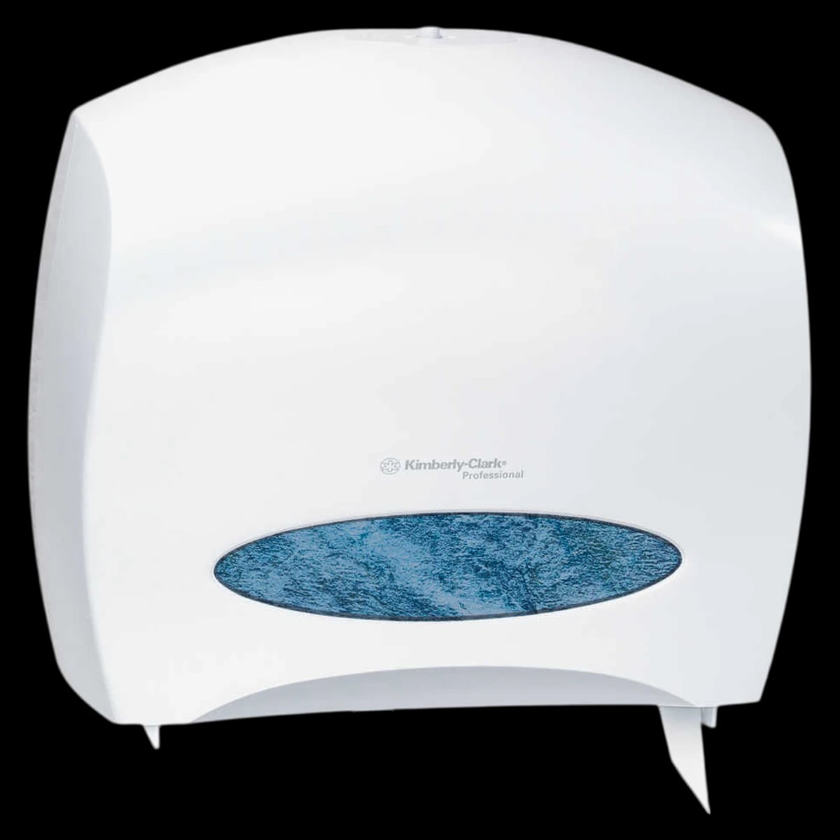Kimberly-Clark Professional Jumbo Roll Bath Tissue Dispenser, White Plastic, Locking, 14x16x5.8"