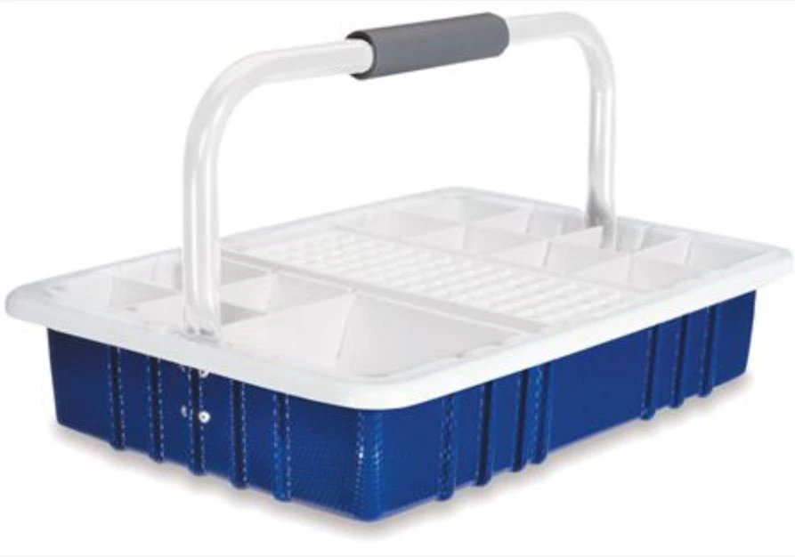Marketlab Phlebotomy Tray, 60 Place, Blue, 16.5" x 11.5" x 9.5"