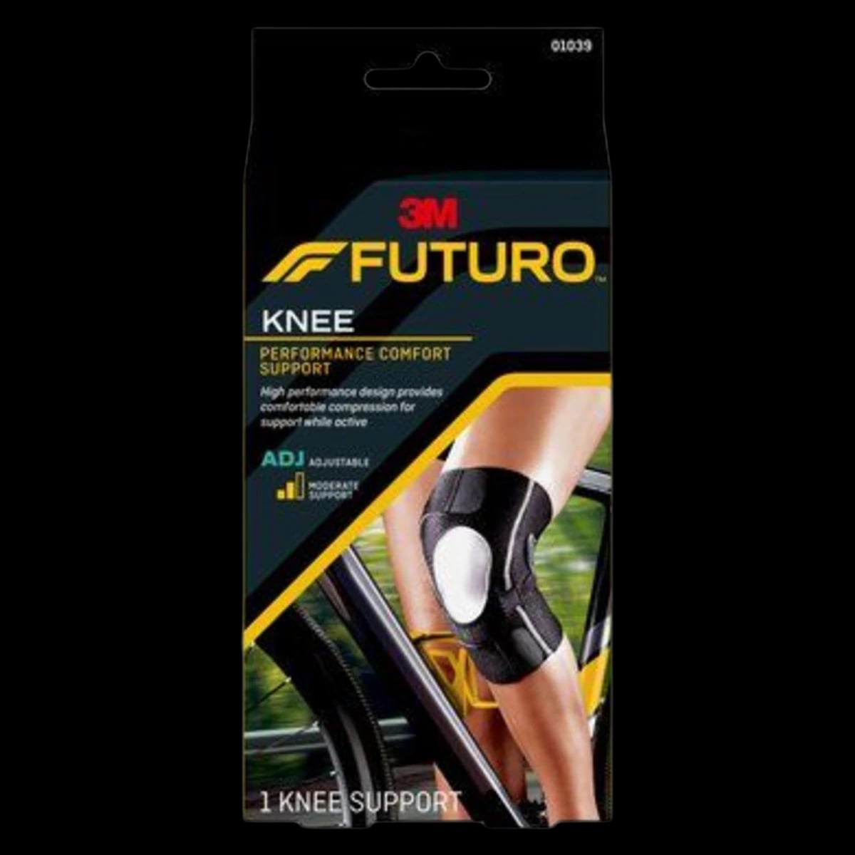 Futuro Wraparound Support Knee Brace, One Size, Gel, 13-17.5"
