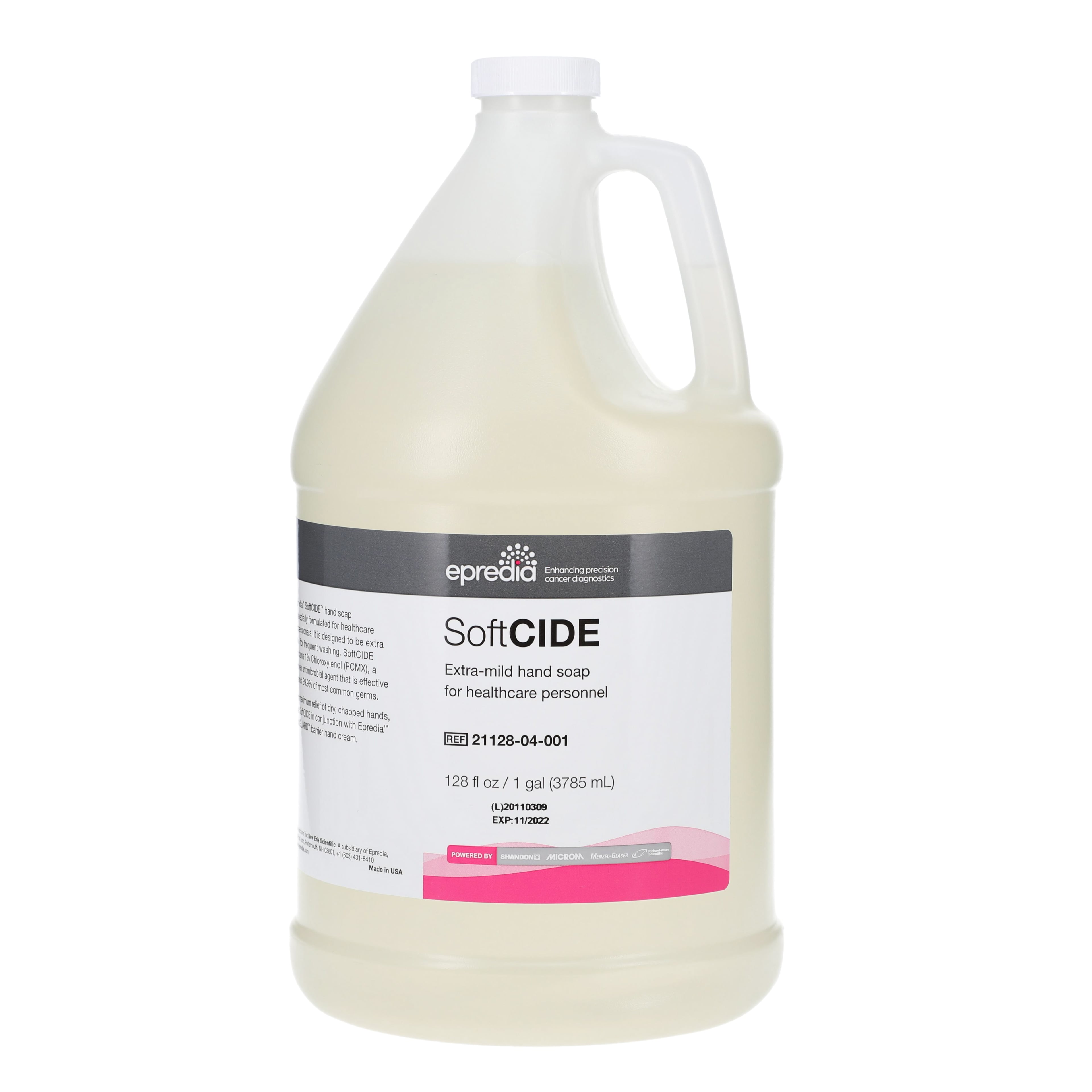 SoftCide Gel Soap, 1 Gallon Refill Jug, 1% Chloroxylenol (PCMX) / 0.3% Triclosan
