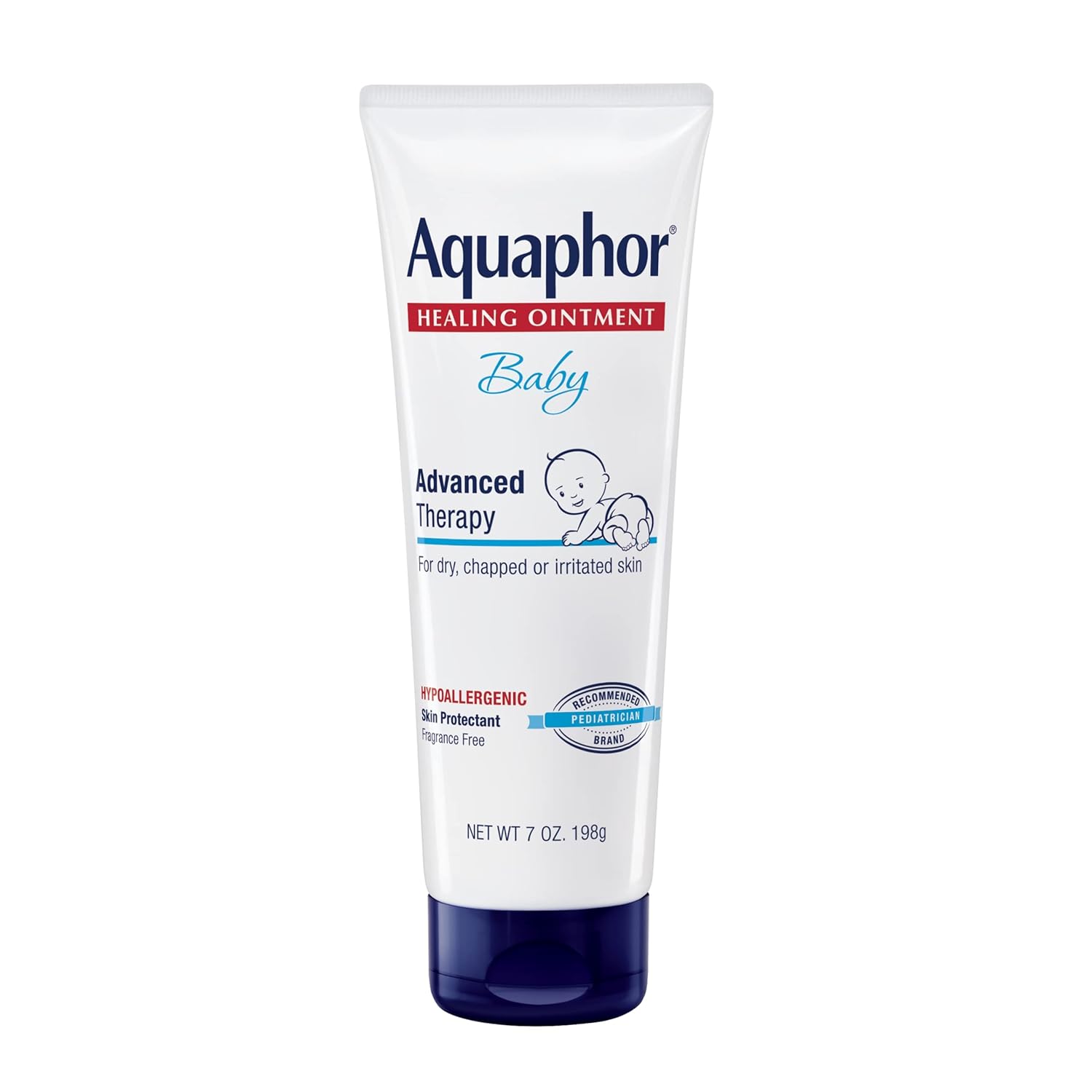 Aquaphor Baby Healing Ointment, Fragrance Free, 7 oz Tube, 12/Case